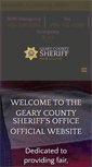 Mobile Screenshot of gearycountysheriff.org